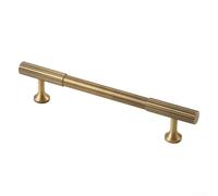 Oniissy Manija de gabinete de latón macizo, tiradores de cajón de un solo agujero, pomos de bronce para puerta de muebles de cocina y baño (160 mm)