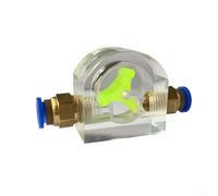 Oniissy Medidor de flujo para monitores de refrigeración por agua, rotaciones del motor del husillo con construcción acrílica, indicador de medidor de flujo, para sistema de refrigeración por agua de