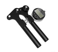 Oniissy Medidor de tensión de radios para montaña y carretera para ruedas de bicicleta, medidor mecánico con lecturas kgf/N, cuerpo de aleación de aluminio, mango de madera, compatible con pantalla