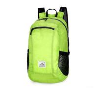 Oniissy Mochila impermeable ultraligera plegable de 18 L para senderismo, ciclismo, viajes, con correas de hombro de malla ajustables y bolsillo para laptop (verde)