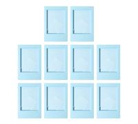 Oniissy Paquete de 10 mini marcos de fotos de 3 pulgadas, marco acrílico vertical horizontal de doble cara con película protectora para mesa (cielos azules transparentes)