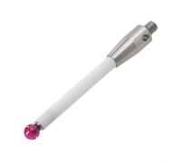 Oniissy Para lápiz capacitivo roscado CMM con punta de bola de rubí y extensión de vástago de cerámica, rosca M4 para accesorio de sonda CMM para máquinas de medición coordinadas, resistente al
