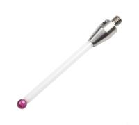 Oniissy Para lápiz capacitivo roscado CMM con punta de bola de rubí y extensión de vástago de cerámica, rosca M4 para accesorio de sonda CMM para máquinas de medición coordinadas, resistente al