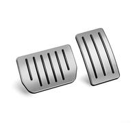 Oniissy Pedales de aleación de aluminio para modelo Y/3 - Juego de tapas de acelerador y pedal de freno, plateado, 6,2 x 11,3 cm y 11,2 x 7,7 cm, kit de instalación de 2 piezas