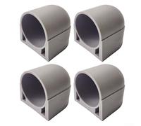 Oniissy Piezas de repuesto de pie para máquina de remo paso a paso para - Paquete de 4 accesorios antideslizantes para equipos de fitness, compatibles con tubos de 38 mm de diámetro, (blanco)