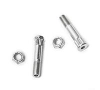 Oniissy Piezas para monopatín - 55 mm cabeza redonda Kingpin con kit de tornillos M10 para reemplazo de monopatín, construcción de aleación de aluminio