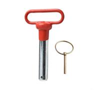 Oniissy Pin de pila de pesas para equipo de fitness, pin de máquina de pesas M25 x 130 mm con asa, aleación de aluminio y construcción de plástico, compatible con hierro fundido estándar