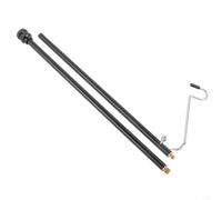 Oniissy Placa de estufa de camping de aleación de aluminio con soporte de luz para mesa de camping IGT, tablero de horno de camping al aire libre con soporte de lámpara desmontable, resistente al