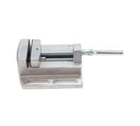 Oniissy Prensa de taladro de aluminio con alicates planos y mini portabrocas de taladro, abrazadera de metal manual con capacidad máxima de mandíbula de 70 mm para taladrar y pulir en el hogar