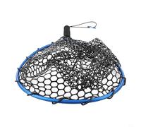 Oniissy Red de pesca telescópica plegable para carpas con mosca con inmersión de silicona, poste de aleación de aluminio, para mango de EVA, cordón elástico y bloqueo, 45 cm de longitud total, rojo