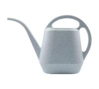 Oniissy Regadera de jardinería de boquilla larga con mango ergonómico de 2 litros de capacidad para plantas de interior y exterior, camas de jardín, cestas de verduras, plantas de balcón (gris)