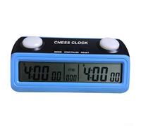 Oniissy Reloj digital de ajedrez para ajedrez, ir, ajedrez chino para - Temporizador programable con botones grandes, control de 2 lados, ajustes de cuenta atrás y pasos, batería