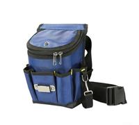 Oniissy Riñonera portátil, bolsa de herramientas para electricistas, tela Oxford 600D, bolsa de cintura con múltiples bolsillos, cinturón ajustable, bolsa de herramientas para electricista, amplio