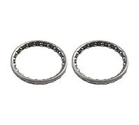 Oniissy Rodamiento de bolas de repuesto para auriculares de 1/8 pulgadas de diámetro interior de 32 mm, 2 retenedores de rodamiento de bolas de metal con 20 bolas