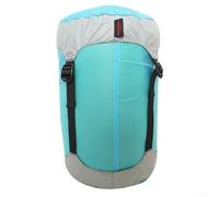Oniissy Saco de dormir, nailon de silicona 20D, impermeable, para camping, senderismo, mochileros, 3 tamaños (S/M/L), bolsa de almacenamiento ligera con (L) (azul)
