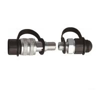 Oniissy Sistema de acoplamiento hidráulico industrial ZG3/8 Conector de tubería de aceite Acero al carbono Conjunto de conexión rápida Diseño de bloqueo de rosca 8mm Puerto 70MPa (ZG3/8)