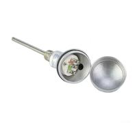 Oniissy Sonda de sensor PT100 con rosca M20 x 1.5, terminal de termopar de acero inoxidable para medición industrial, rango de -200 °C a 420 °C, compatible (100 mm)