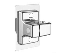 Oniissy Soporte ajustable para cabezal de ducha sin taladro con rotación de 360°, soporte de ducha giratorio, soporte de pared ABS fuerte para la mayoría de cabezales de ducha (plateado)