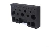 Oniissy Soporte de herramientas para atar moscas para accesorios de pesca con mosca, para estación organizadora de EVA con correas para sujetar tijeras, carretes de herramientas, pegamento, negro