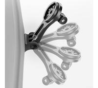 Oniissy Soporte de manillar de aleación ajustable para velocímetro de bicicleta, compatible con Thyrton, negro, 8,3 x 3,7 cm