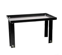 Oniissy Soporte de metal para cepilladora eléctrica, soporte de metal para carpintería, herramientas de carpintería, 30 x 18 x 4 cm, base de montaje negra para la mayoría de cepilladoras eléctricas