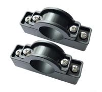 Oniissy Soporte de nailon para motor de canoa, abrazadera de barra para estabilizador de soporte de estabilizador con acabado negro y dimensiones de 3.54 x 0.79 x 0.79 pulgadas