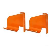 Oniissy Soporte de pared para motosierra, soporte de herramientas de hierro recubierto resistente a la corrosión con diseño minimalista, estante de almacenamiento de garaje naranja para taller y uso