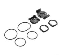 Oniissy Soporte de reloj para Fenix 3 5X 5XPlus 6X 7X, compatible con Fenix8-43mm/47mm/51mm, 20mm 22mm 26mm manillar para soporte de bicicleta, soporte ABS negro con bandas de goma (20mm)