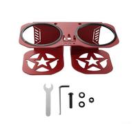 Oniissy Soporte para botella de agua Polaris, se adapta a botellas de 18 a 40 onzas, construcción de acero con base antideslizante, para RZR 570 800 900 1000 para modelos XP Turbo UTV (rojo)