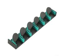 Oniissy Soporte para caña de pescar montado en la pared para almacenar hasta 6 cañas de pescar, construcción ABS con protección de espuma EVA, estante de pared que ahorra espacio para uso en