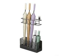 Oniissy Soporte para paraguas montado en la pared con base impermeable y método de fácil instalación sin taladrar, diseñado para un almacenamiento eficiente (dorado)