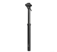 Oniissy Tija de sillín hidráulica con cuentagotas para bicicleta de montaña, control manual ajustable en altura del poste, enrutamiento interno de cable de 27,2 mm, aleación de aluminio, negro, viaje