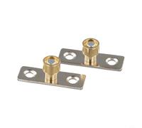 Oniissy Tope localizador de guía de puerta corredera para cajones de gabinetes de madera, paquete de 2, construcción de metal con rotación suave de rodamiento, diámetro de cabeza de 8/10/12 mm, (12 mm