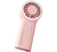 Oniissy Ventilador de mano con motor turbo de 14000 rpm, recargable por USB de 6 velocidades, portátil para mini ventilador para oficina de viaje, soplador de refrigeración de batería de 2000 mAh (B)