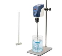 ONiLAB Agitador de Hélice Eléctrico, Mezclador LED Digital, 20L, 10000Mpas | Velocidad ajustable de 50-2200 RPM, aleación de aluminio. Solo agitador, soporte no incluido.