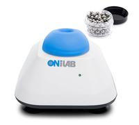 ONiLAB Mini batidora Vortex con función táctil, mezcla de laboratorio, esmalte de uñas, adhesivos para pestañas y pinturas acrílicas, laboratorio Vortex con base de aluminio fundido estable, 120 bolas
