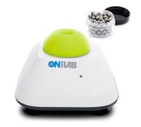ONiLAB Mini batidora Vortex con función táctil, mezcla de laboratorio, esmalte de uñas, adhesivos para pestañas y pinturas acrílicas, laboratorio Vortex con base de aluminio fundido, 120 bolas