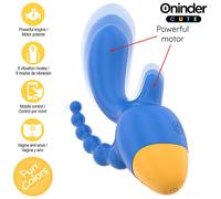 Oninder Cute Love 3 Some Triple Vibrador Con App 13 Cm