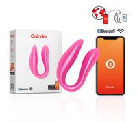 ONINDER Lisboa - Vibrador para parejas (estimulador de punto G y clítoris) con control por app - TALLA 1, ROSA