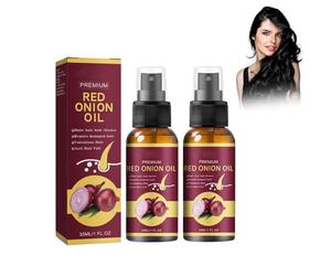 Onion Essential 2 unidades de aceite esencial para el crecimiento del cabello, spray de aceite de cebolla para el crecimiento del cabello, aceite esencial de cebolla orgánico para el crecimiento del