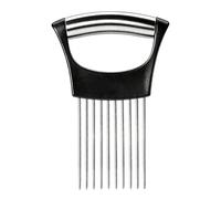 Onion Slicer Tool - Uniform Cutting Guide, Rust-Resistant Metal Prongs, Compact Lightweight Pocket Layout, Protective Storage Sleeve | Kitchen Gadget Accessories For Home Restaurant Camping Picn