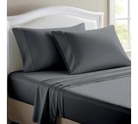 ONIROS Home Juego Sabanas 90x190 / 200 de Lujo Incluye 2 Fundas Almohadas 75x50, Sabana Bajera 90x190 Ajustable y Sabana Encimera | Bed Sheets Sabanas Cama 90 de Microfibra (Ropa de Cama, Gris Oscuro)