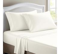 ONIROS Home Juego Sabanas 90x190 / 200 de Lujo Incluye 2 Fundas Almohadas 75x50, Sabana Bajera 90x190 Ajustable y Sabana Encimera | Bed Sheets Sabanas Cama 90 de Microfibra (Ropa de Cama, Beige)