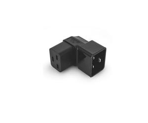 oniroview Adaptador de corriente tripolar ángulo IEC320 enchufe C19 macho C20