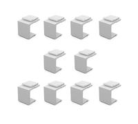 oniroview Tapón de cierre Keystone para toma antipolvo para módulo Keystone RJ45, kit de 10 unidades, blanco