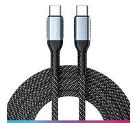 Oniverse Cable USB C 100 W, cable de carga trenzado tipo C a tipo C, compatible con PS5 Pro Slim Xbox Series X|S Switch 2 PC META MAC Android Iphone 15, 2 metros, carga rápida