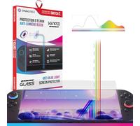 Oniverse Cristal Templado Switch 2 - Protector de pantalla 9H antirreflejo de luz azul, ultra fino, resistente a huellas y al sudor, compatible con Nintendo Switch 2 - Kit de limpieza incluido
