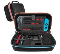 Oniverse - Funda de Transporte para Nintendo Switch 2, Switch, OLED, Lite - Viajar - Funda Protectora a Prueba de Golpes, Interior de Terciopelo antiarañazos, Compartimento de Accesorios y 29