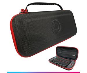 Oniverse Funda Protectora compatible con Nintendo Switch 2 - Estuche rígido impermeable con asa, interior acolchado, espacios para cartuchos, malla de almacenamiento