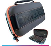 Oniverse Funda Protectora compatible con Nintendo Switch 2/OLED/Switch - Estuche rígido impermeable con asa, interior acolchado, espacios para cartuchos, malla de almacenamiento - Gris